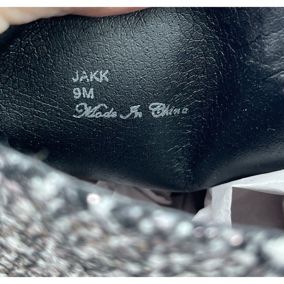 DONALD J PLINER Women Booties Black Grey 9 M Jaxx Ankle Boots Sparkle Shimmer - Picture 10 of 14